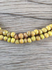Hidden Gems: Yellow & Orange Round Java Glass Beads