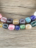 Hidden Gems: Striped Multicolor Java Glass Beads