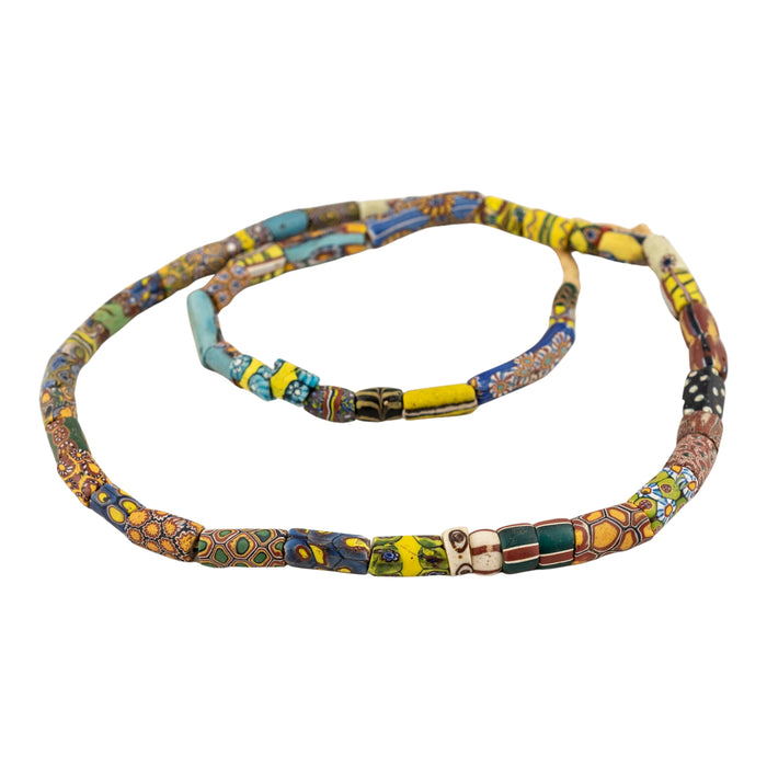 Thin Antique Venetian Millefiori African Trade Beads #20725