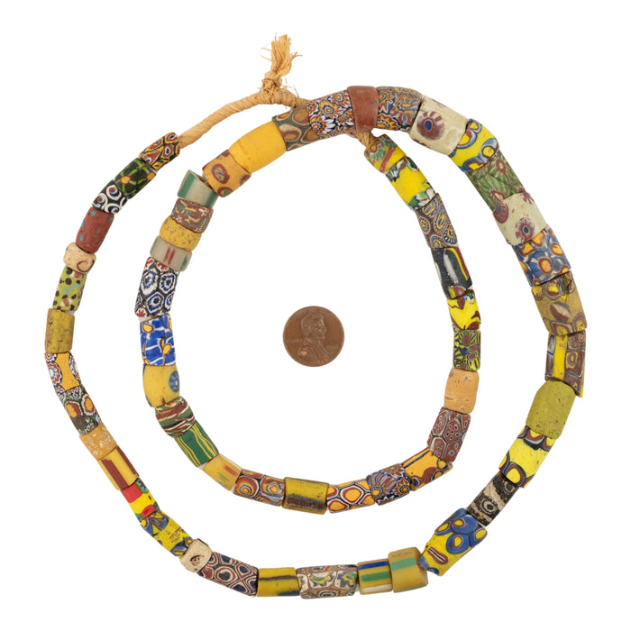 Antique Venetian Millefiori African Trade Beads #20695