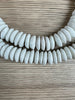 Hidden Gems: White Ashanti Saucer Beads