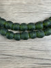 Hidden Gems: Dark Green Recycled Glass Beads (14mm)