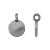 Antiqued Pewter Blank Charm (17x12mm)
