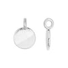 Shiny Silver Blank Charm (17x12mm)