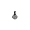 Antiqued Pewter Full Moon Charm (10x7mm)