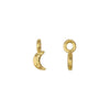 24K Gold Plated Crescent Moon Charm (10x4mm)