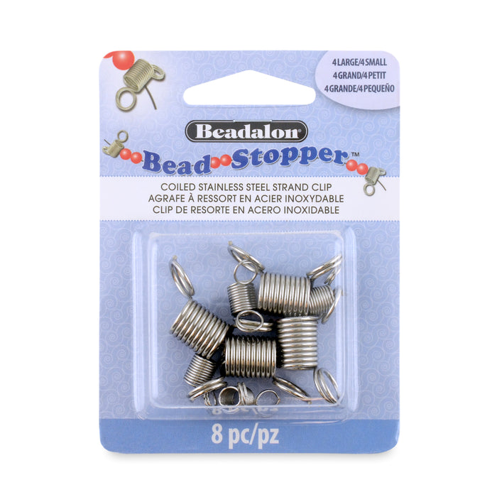 Beadalon Bead Stopper Combo Pack (4 Small & 4 Large)