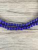 Hidden Gems: Vintage Blue Round African Glass Beads