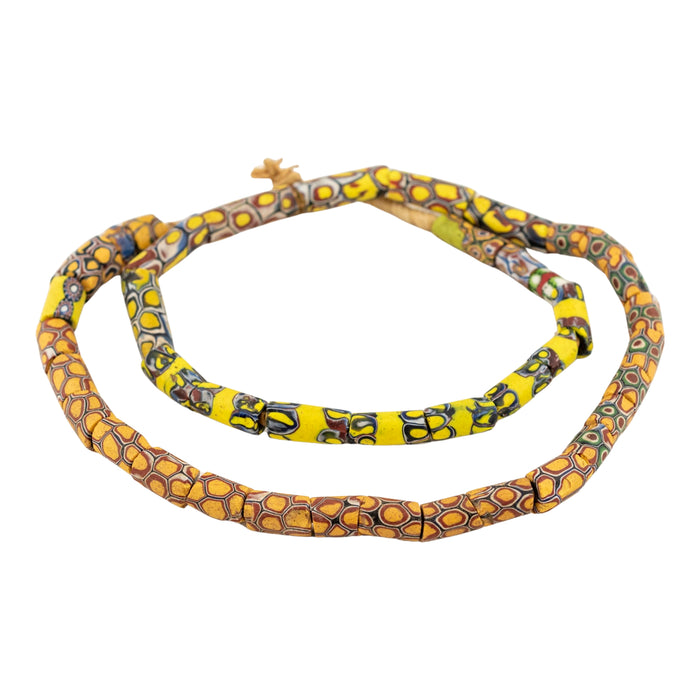 Thin Antique Venetian Millefiori African Trade Beads #20736