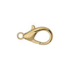 24K Gold Plated Zinc Alloy Lobster Clasp (9x18mm)