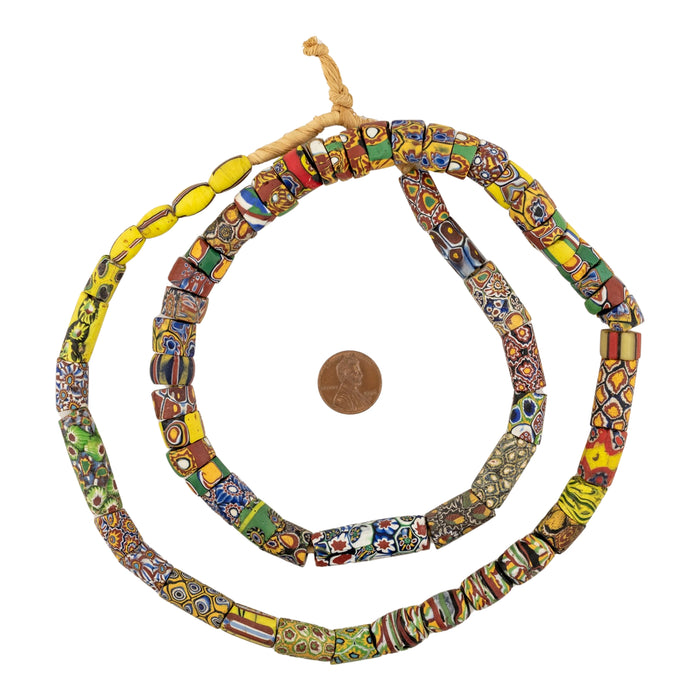 Antique Venetian Millefiori African Trade Beads #20704