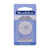 3mm Silver Plated Crimp Covers (20 pieces)