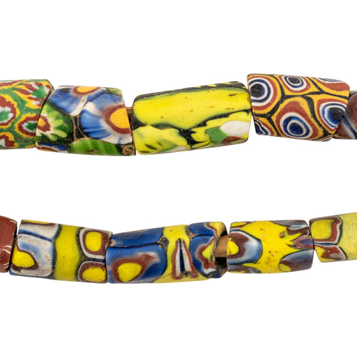 Thin Antique Venetian Millefiori African Trade Beads #20733