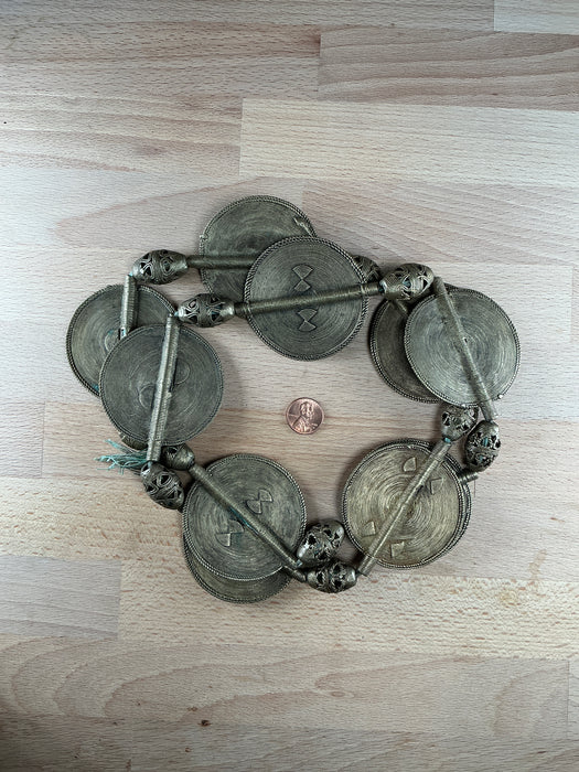 Hidden Gems: Ivory Coast Jumbo Baule Brass Beads (Long Strand)