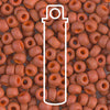 Matte Opaque Terracotta Miyuki Seed Beads #1236 (6/0, 4.3mm, 20g Tube)