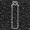 Opaque Black Miyuki Seed Beads #401 (6/0, 4.3mm, 20g Tube)