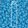 Opaque Turquoise Blue Miyuki Seed Beads #413 (6/0, 4.3mm, 20g Tube)