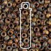 Picasso Brown Tan Matte Miyuki Seed Beads #4517 (6/0, 4.3mm, 20g Tube)