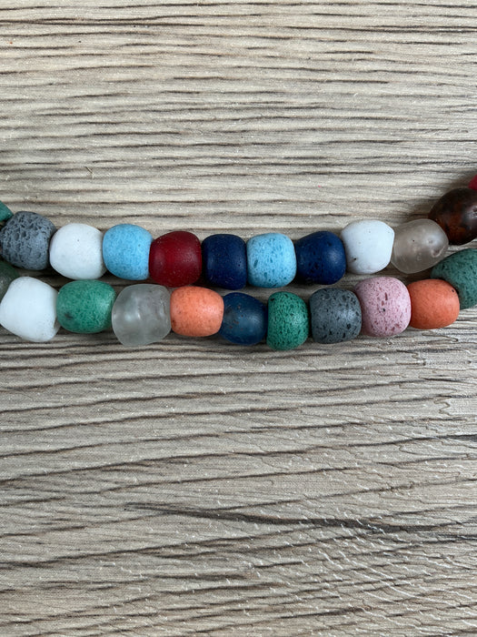 Hidden Gems: Multicolor West African Glass Beads