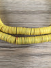 Hidden Gems: Yellow Vinyl Heishi Beads (May Need Cleaning)
