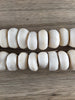 Hidden Gems: Large White Kenya Bone Beads (1 Discolored Bead)