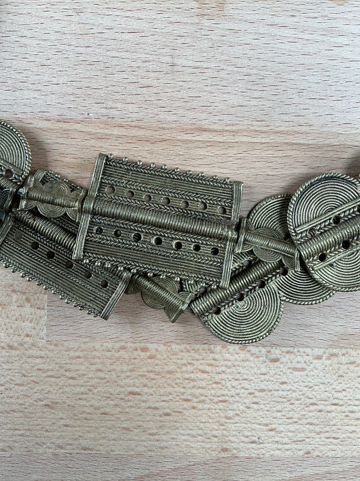 Hidden Gems: Ivory Coast Jumbo Baule Brass Beads (Long Strand)