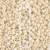 Matte Opaque Cream Miyuki Seed Beads #2021 (8/0, 3mm, 22g Tube)