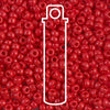 Opaque Red Miyuki Seed Beads #408 (8/0, 3mm, 22g Tube)