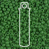 Opaque Jade Green Miyuki Seed Beads #411 (8/0, 3mm, 22g Tube)