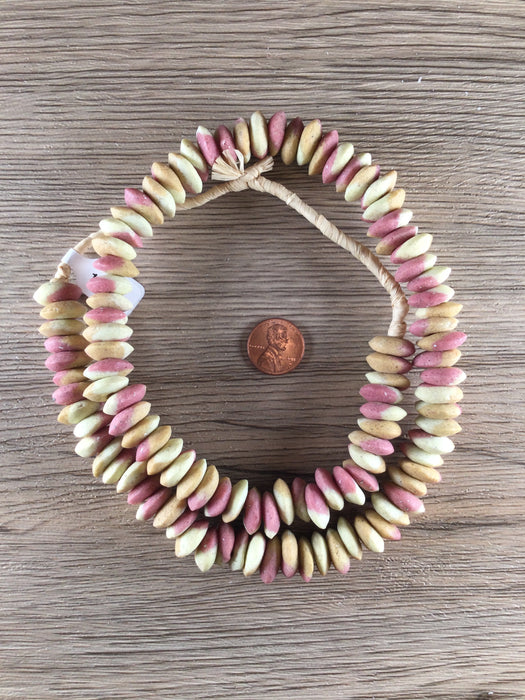 Hidden Gems: Fancy Ashanti Saucer Glass Beads
