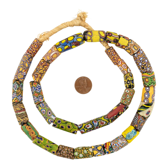 Antique Venetian Millefiori African Trade Beads #20709