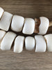 Hidden Gems: Large Kenya White Bone Beads (2 Defective Beads)