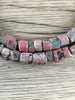 Hidden Gems: Vintage Weathered Green Heart Beads