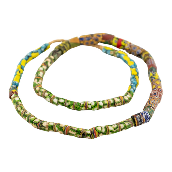 Thin Antique Venetian Millefiori African Trade Beads #20714