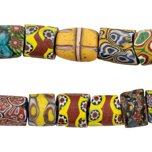 Antique Venetian Millefiori African Trade Beads #20690