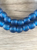 Hidden Gems: Sapphire Blue Recycled Glass Beads