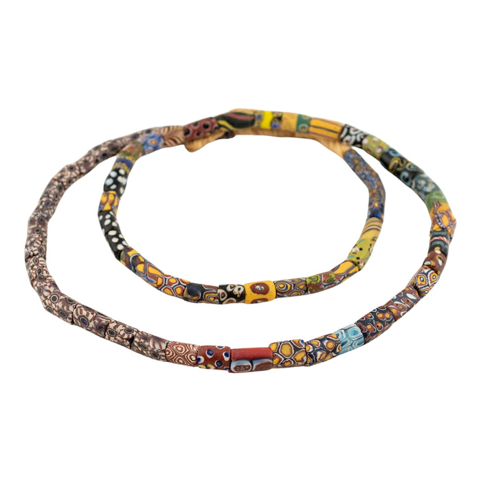 Thin Antique Venetian Millefiori African Trade Beads #20731
