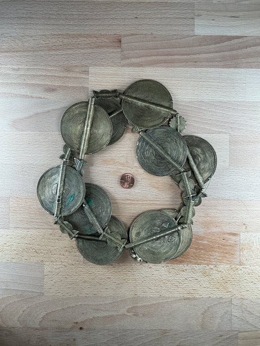 Hidden Gems: Ivory Coast Jumbo Baule Brass Beads (Long Strand)