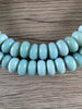 Hidden Gems: Pastel Green Java Glass Donut Beads