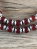 Hidden Gems: Round Capped Carnelian Beads