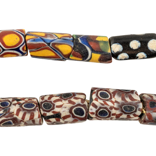 Thin Antique Venetian Millefiori African Trade Beads #20731