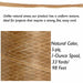 Close-up of sinew texture with specs: natural color, 5-ply, 1-ounce spool, 33 yards or 98 feet