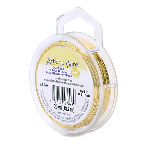 24 Gauge Tarnish Resistant Brass Artistic Wire (60ft)