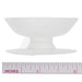 Thread bobbin above an inch ruler for size reference, measuring a little under 2 inches across