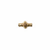 Antiqued Brass Magnetic Quick Crimp Clasp (3mm Hole)