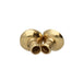 Antiqued brass magnetic quick crimp clasp split into two halves showing the 3mm open crimp tube ends