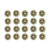 Antiqued Brass Small Heart Button Set (20 Pack, 12mm)