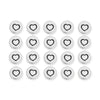 Antiqued Silver Small Heart Button Set (20 Pack, 12mm)