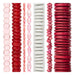 Valentine's Bead Set: Red, Pink & White (7 Strands, 2-20mm)