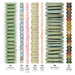 What's included, strands numbered 1-7: Spring Bead Set: Pistachio, Baby Pink & Sky Blue